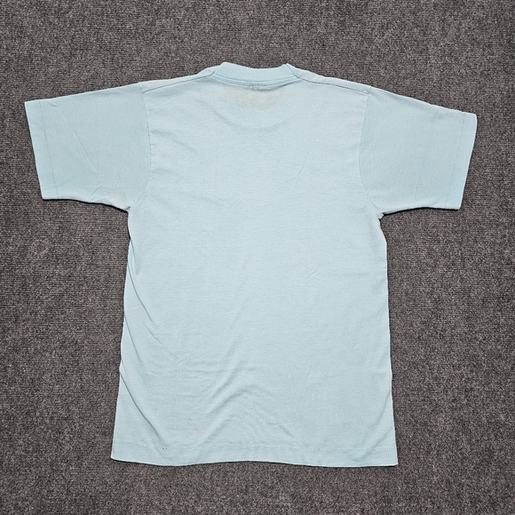 Vintage 80s Grouchy Husband Funny T Shirt Blue Bunny Rabbit Single Stitch M USA - Picture 6 of 14